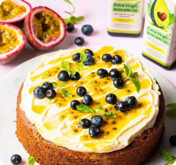 Avocado Oil Passion Fruit Cake